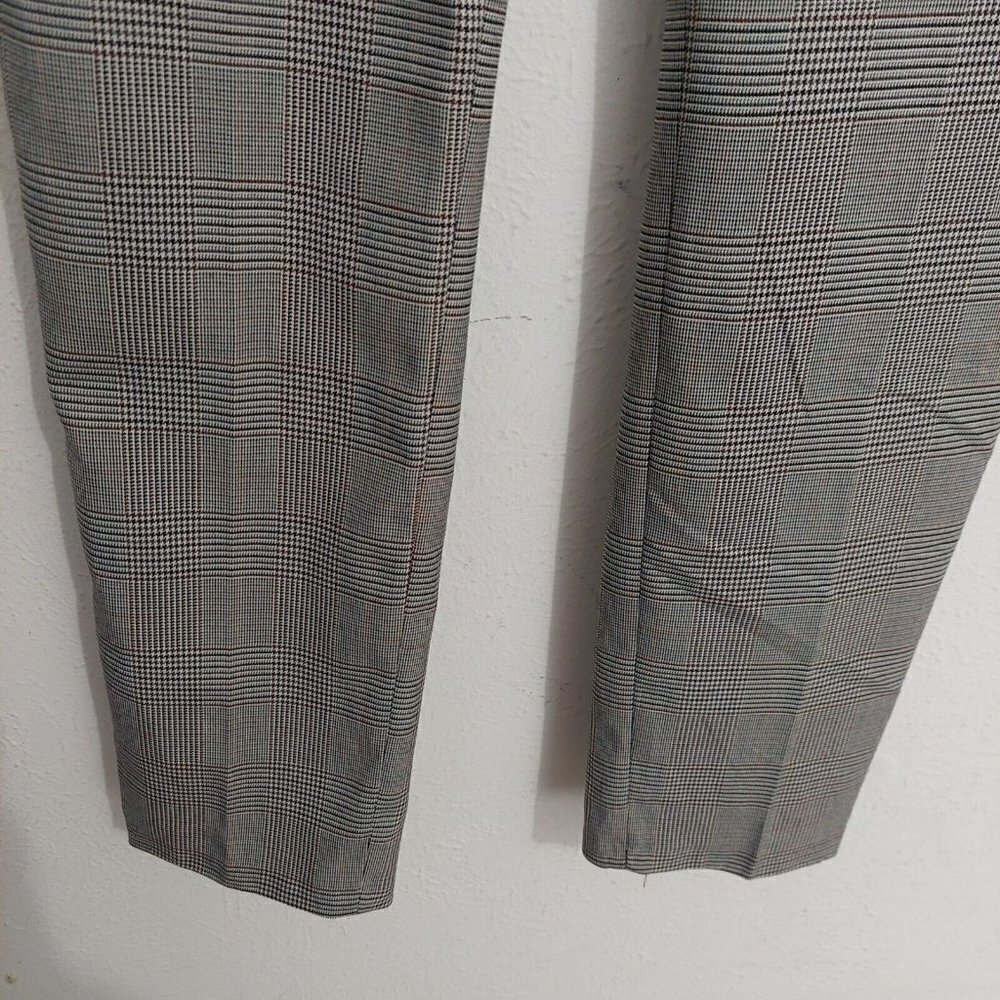 Cynthia Rowley New York Women's Gray Plaid Slim Fit Dress Pants Pockets Size 2 - Picture 3 of 7